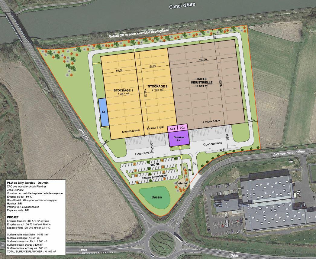 Entrepôt classe a Douvrin 31462m² Location entrepôt classe a Douvrin Pas-de-Calais OLLOG2203871 2